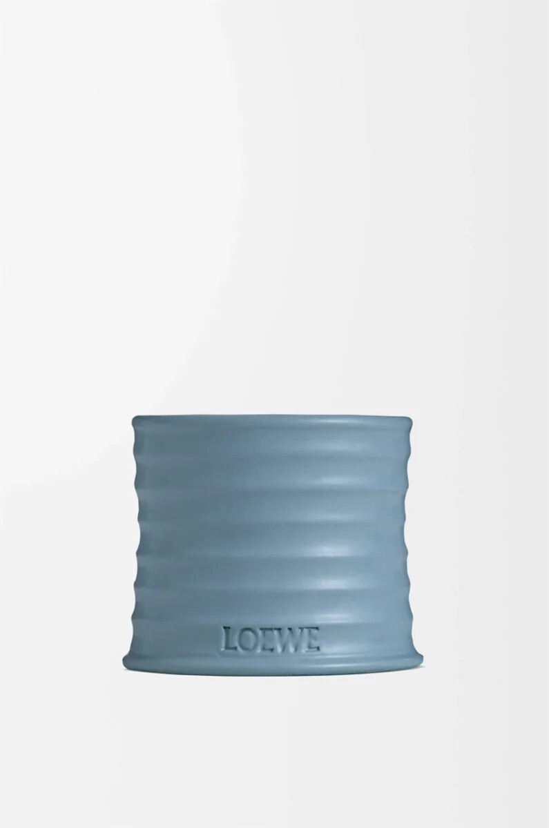 kleine zypressenkugel-kerze babyblau