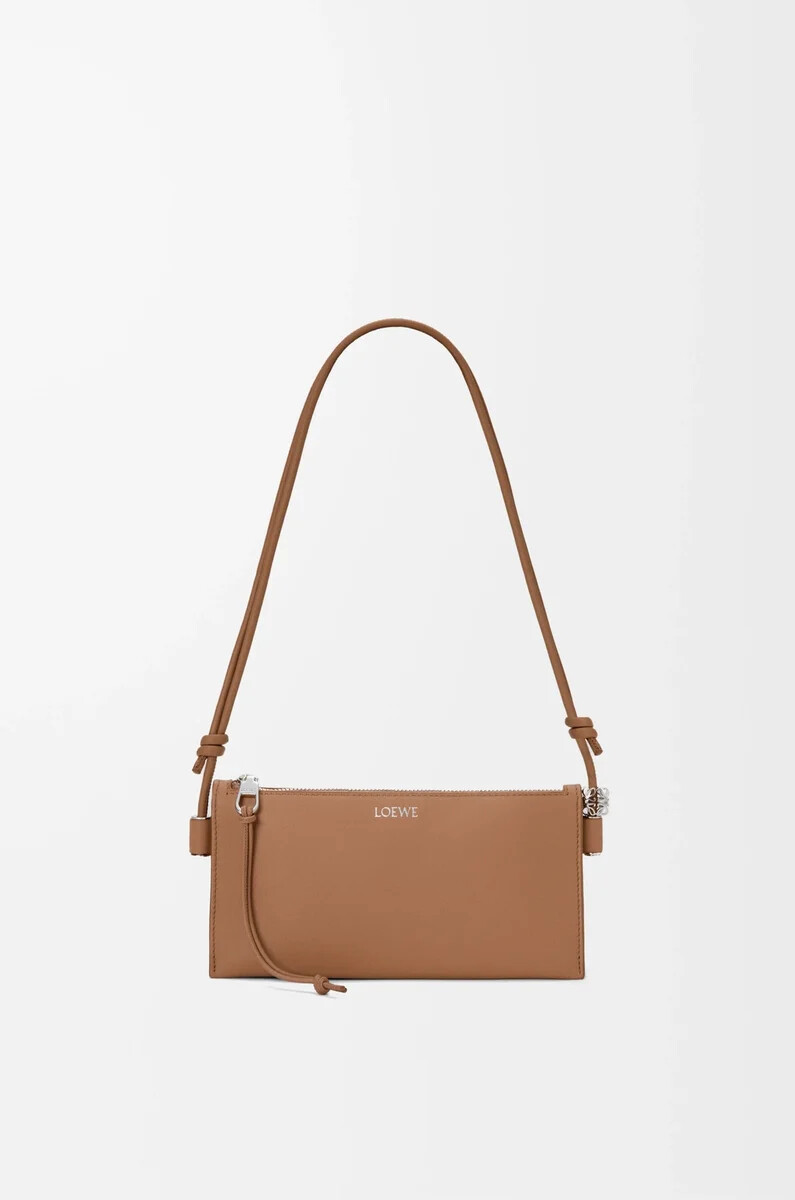 joya-kosmetiktasche aus nappa-kalbsleder farbe mokka