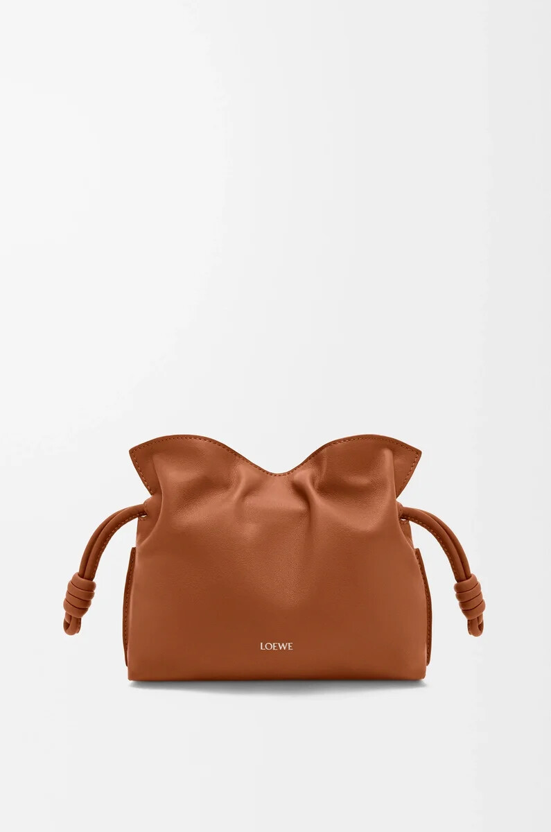 mini flamenco clutch aus nappa-kalbsleder modell squirrel