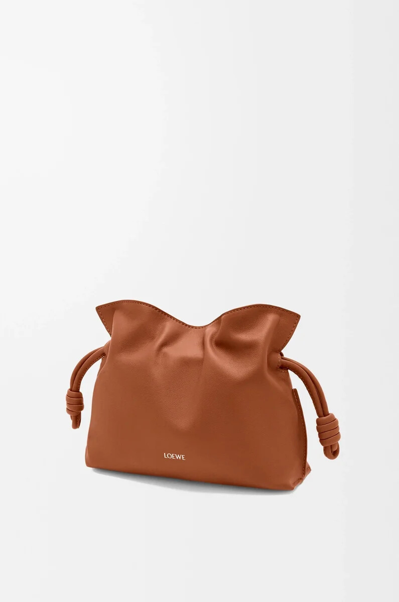 mini flamenco clutch aus nappa-kalbsleder modell squirrel