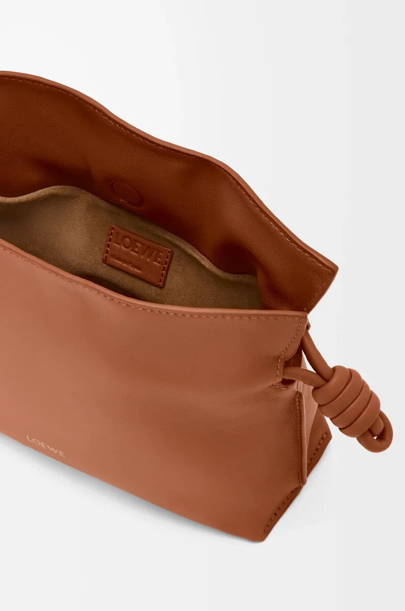 mini flamenco clutch aus nappa-kalbsleder modell squirrel