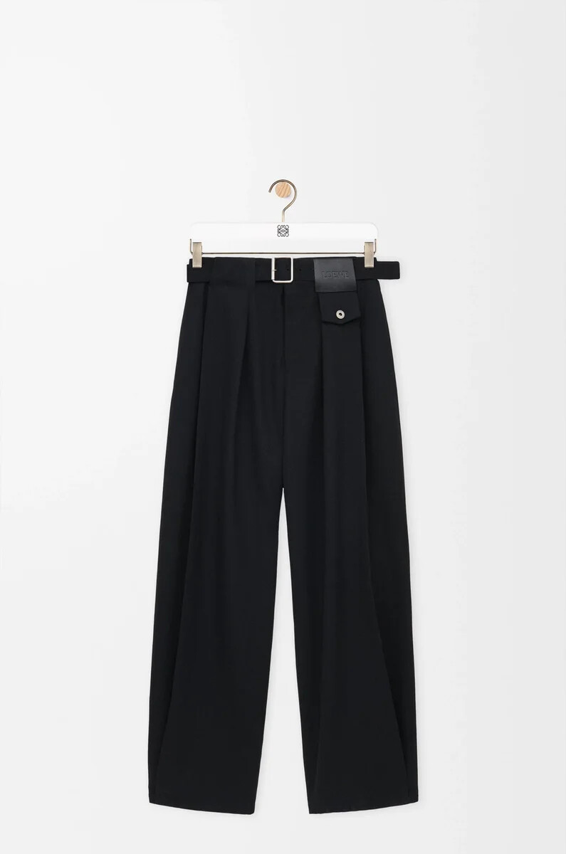 schwarze wollhose