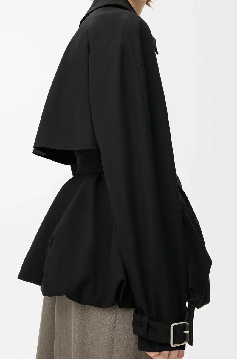 schwarze jacke aus baumwolle