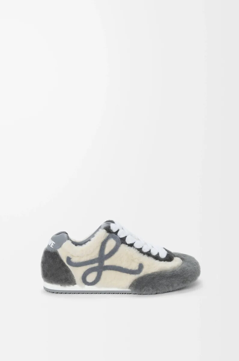 ballet runner 2.0 in shearling grey multitone