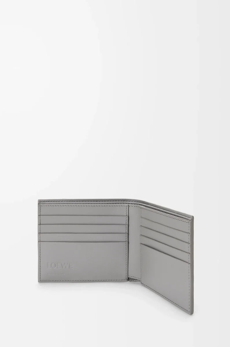 puzzle-geldbörse im klassischen kalbsleder-design winterbraunaschgrau