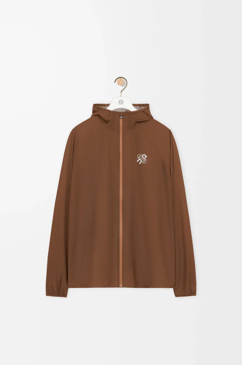 ultra-jacke aus technischem shellmaterial toffee