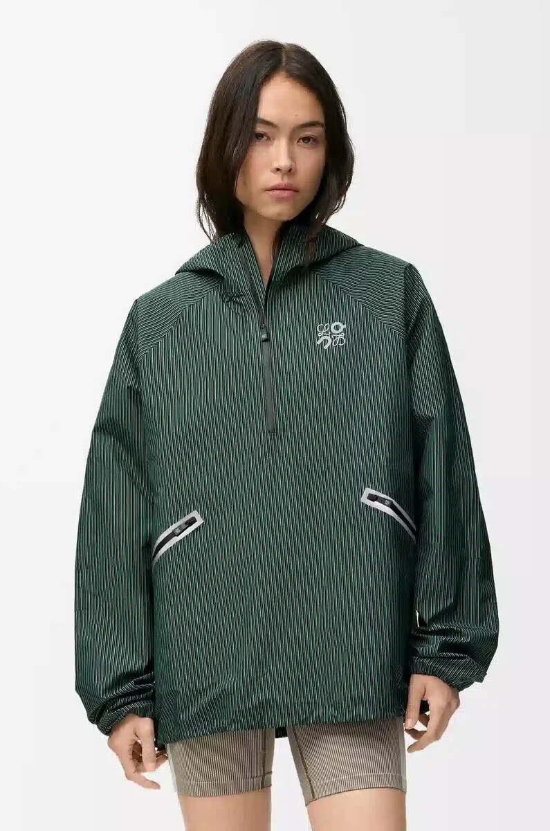 storm anorak aus technischem shell grünschwarz